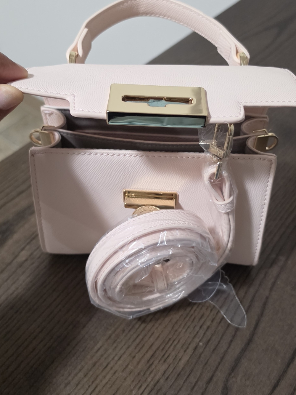 Ted Baker Pink Top-Handle Crossbody Bag - Picture 3 of 4
